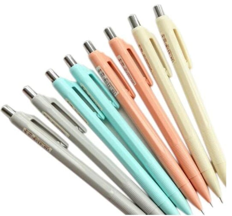 GANSSIA Colorful Series Design 0.5mm Mechanical Pencils Pack of 8 Pcs